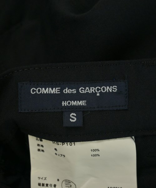 COMME des GARCONS HOMME（コムデギャルソンオム）スラックス 黒 サイズ:S メンズ/2200717399420