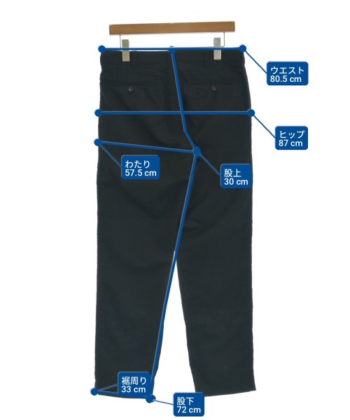 COMME des GARCONS HOMME（コムデギャルソンオム）スラックス 黒 サイズ:S メンズ/2200717399420