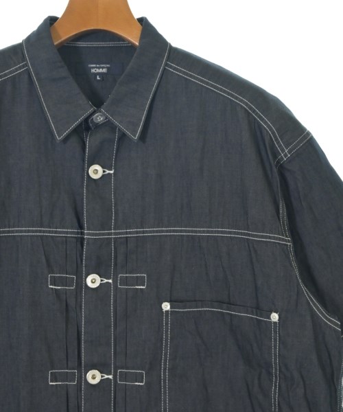 COMME des GARCONS HOMME（コムデギャルソンオム）カジュアルシャツ 紺 サイズ:L メンズ/2200721024066