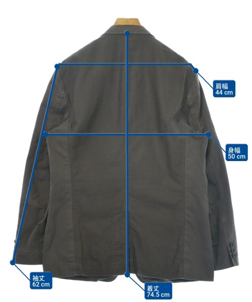 COMME des GARCONS HOMME（コムデギャルソンオム）テーラードジャケット グレー サイズ:S メンズ/2200717763252