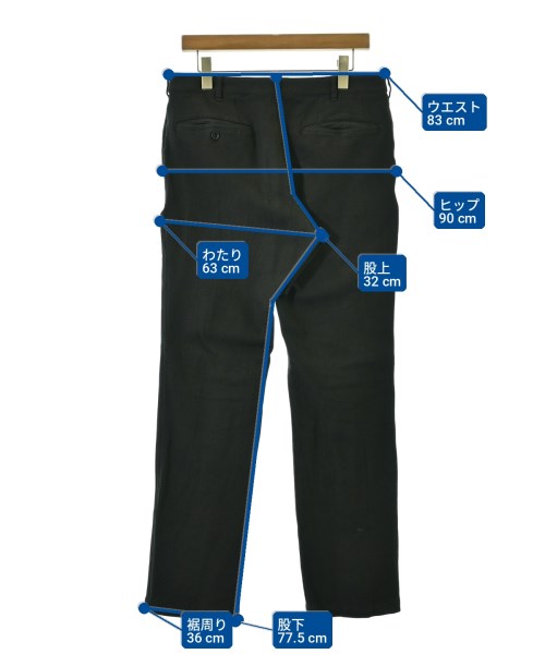 COMME des GARCONS HOMME（コムデギャルソンオム）スラックス 黒 サイズ:M メンズ/2200718503116