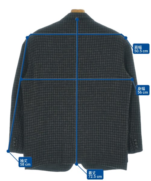 COMME des GARCONS HOMME（コムデギャルソンオム）ジャケット 黒 サイズ:S メンズ/2200716876137