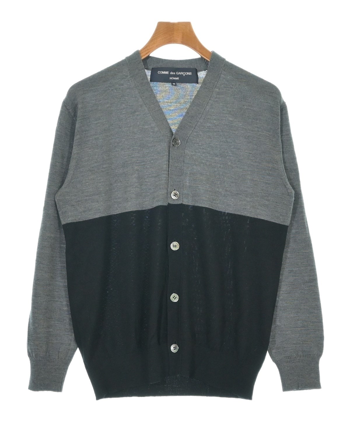 COMME des GARÇONS HOMME ダークグレーカーディガン　銀タグ COMME des GARCONS HOMME（コムデギャルソンオム）カーディガン グレー