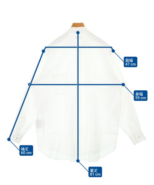 COMME des GARCONS HOMME（コムデギャルソンオム）カジュアルシャツ 白 サイズ:F メンズ/2200720473063