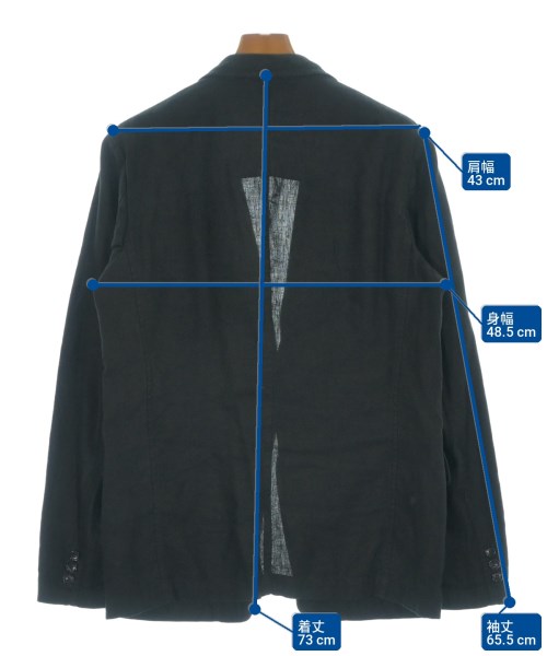 COMME des GARCONS HOMME（コムデギャルソンオム）テーラードジャケット 黒 サイズ:S メンズ/2200719837104