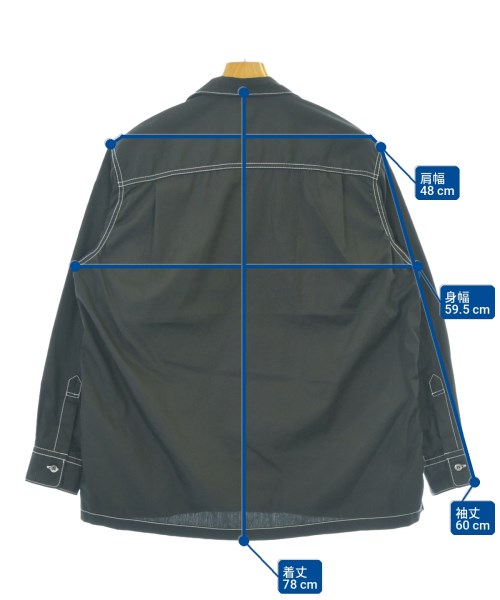 COMME des GARCONS HOMME（コムデギャルソンオム）カジュアルシャツ 黒 サイズ:XS メンズ/2200724826025