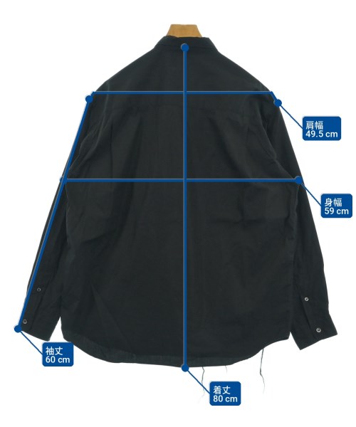 COMME des GARCONS HOMME（コムデギャルソンオム）カジュアルシャツ 黒 サイズ:M メンズ/2200727082046