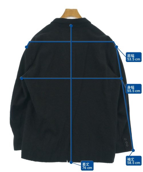 COMME des GARCONS HOMME（コムデギャルソンオム）カジュアルジャケット 黒 サイズ:S メンズ/2200727082381