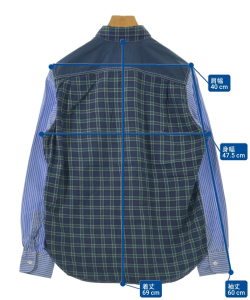 COMME des GARCONS HOMME（コムデギャルソンオム）カジュアルシャツ 紺 サイズ:S メンズ/2200728170025