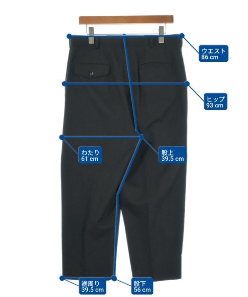 COMME des GARCONS HOMME（コムデギャルソンオム）スラックス 黒 サイズ:S メンズ/2200728716025