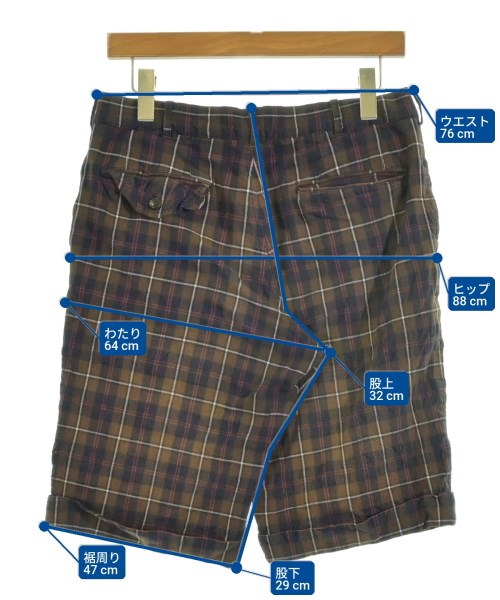 COMME des GARCONS HOMME（コムデギャルソンオム）ショートパンツ 茶 サイズ:XS メンズ/2200708790076