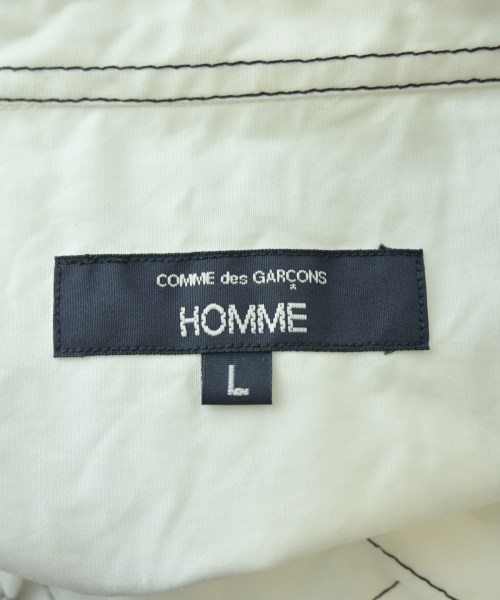 COMME des GARCONS HOMME（コムデギャルソンオム）カジュアルシャツ 白 サイズ:L メンズ/2200682320061