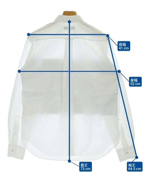 COMME des GARCONS HOMME（コムデギャルソンオム）カジュアルシャツ 白 サイズ:M メンズ/2200682724050