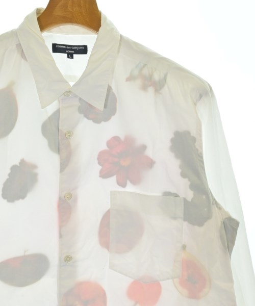 COMME des GARCONS HOMME（コムデギャルソンオム）カジュアルシャツ 白 サイズ:L メンズ/2200679774044