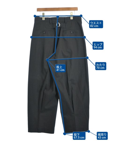 COMME des GARCONS HOMME（コムデギャルソンオム）チノパン 黒 サイズ:S メンズ/2200678491058