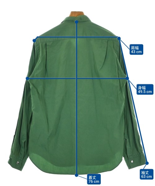 COMME des GARCONS HOMME（コムデギャルソンオム）カジュアルシャツ 緑 サイズ:L メンズ/2200684697321