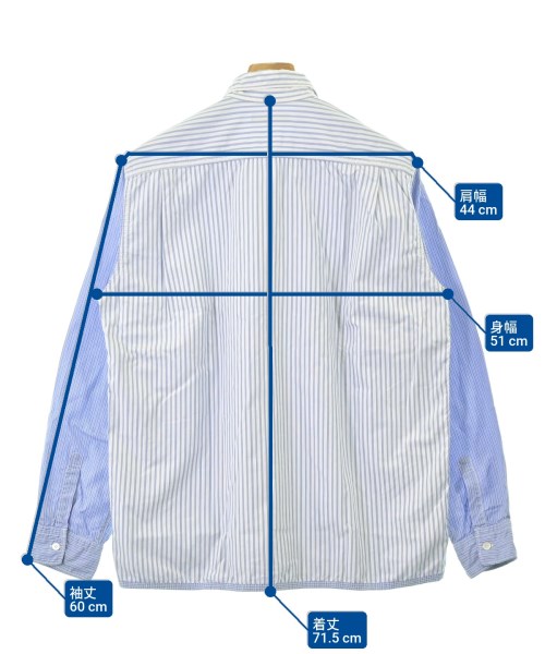 COMME des GARCONS HOMME（コムデギャルソンオム）カジュアルシャツ 白 サイズ:L メンズ/2200678125021