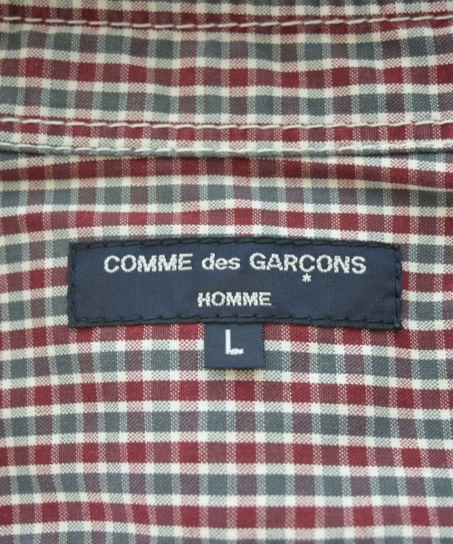 COMME des GARCONS HOMME（コムデギャルソンオム）カジュアルシャツ 赤 サイズ:L メンズ/2200678125038