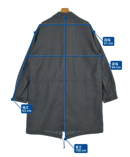 COMME des GARCONS HOMME（コムデギャルソンオム）ステンカラーコート グレー サイズ:L メンズ/2200681988255
