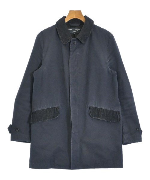 COMME des GARCONS HOMME(コムデギャルソンオム)ステンカラーコート 紺 サイズ:S/2200686552031