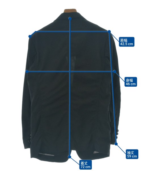 COMME des GARCONS HOMME（コムデギャルソンオム）テーラードジャケット 黒 サイズ:XS メンズ/2200690420012