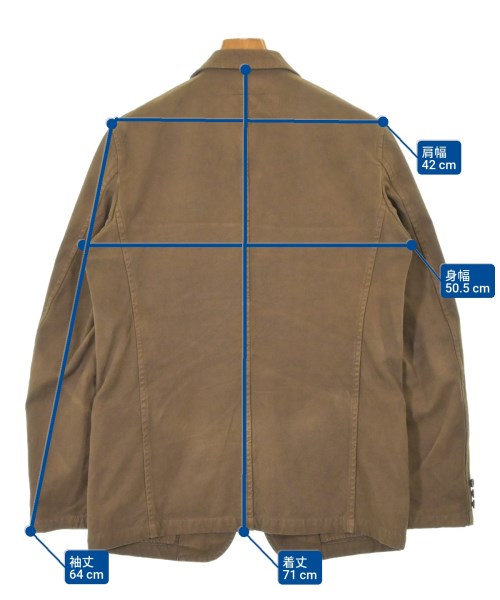 COMME des GARCONS HOMME（コムデギャルソンオム）カジュアルジャケット 茶 サイズ:S メンズ/2200684382081