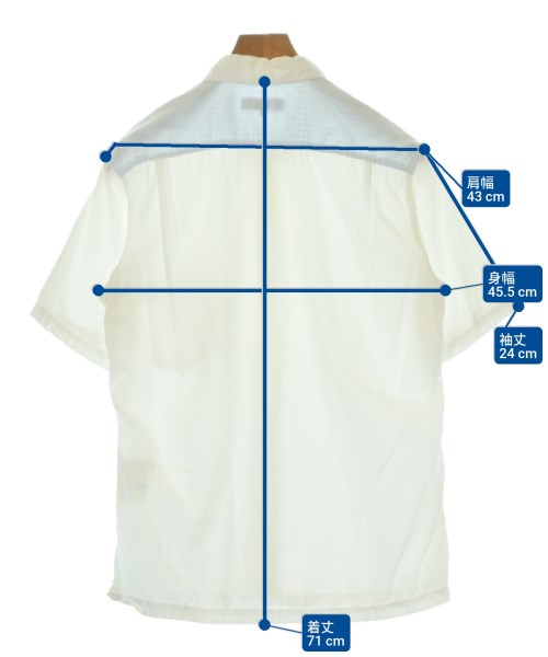 COMME des GARCONS HOMME（コムデギャルソンオム）カジュアルシャツ 白 サイズ:S メンズ/2200690832044