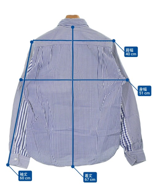 COMME des GARCONS HOMME（コムデギャルソンオム）カジュアルシャツ 青 サイズ:M メンズ/2200686759171