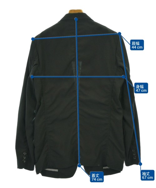 COMME des GARCONS HOMME（コムデギャルソンオム）カジュアルジャケット 黒 サイズ:XS メンズ/2200685200018