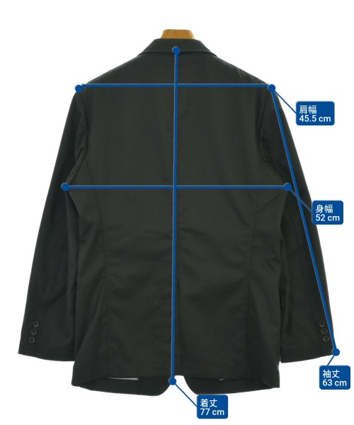 COMME des GARCONS HOMME（コムデギャルソンオム）テーラードジャケット 黒 サイズ:XS メンズ/2200685462034
