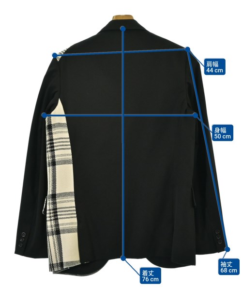 COMME des GARCONS HOMME PLUS（コムデギャルソンオムプリュス）カジュアルジャケット 黒 サイズ:M メンズ/2200163618021