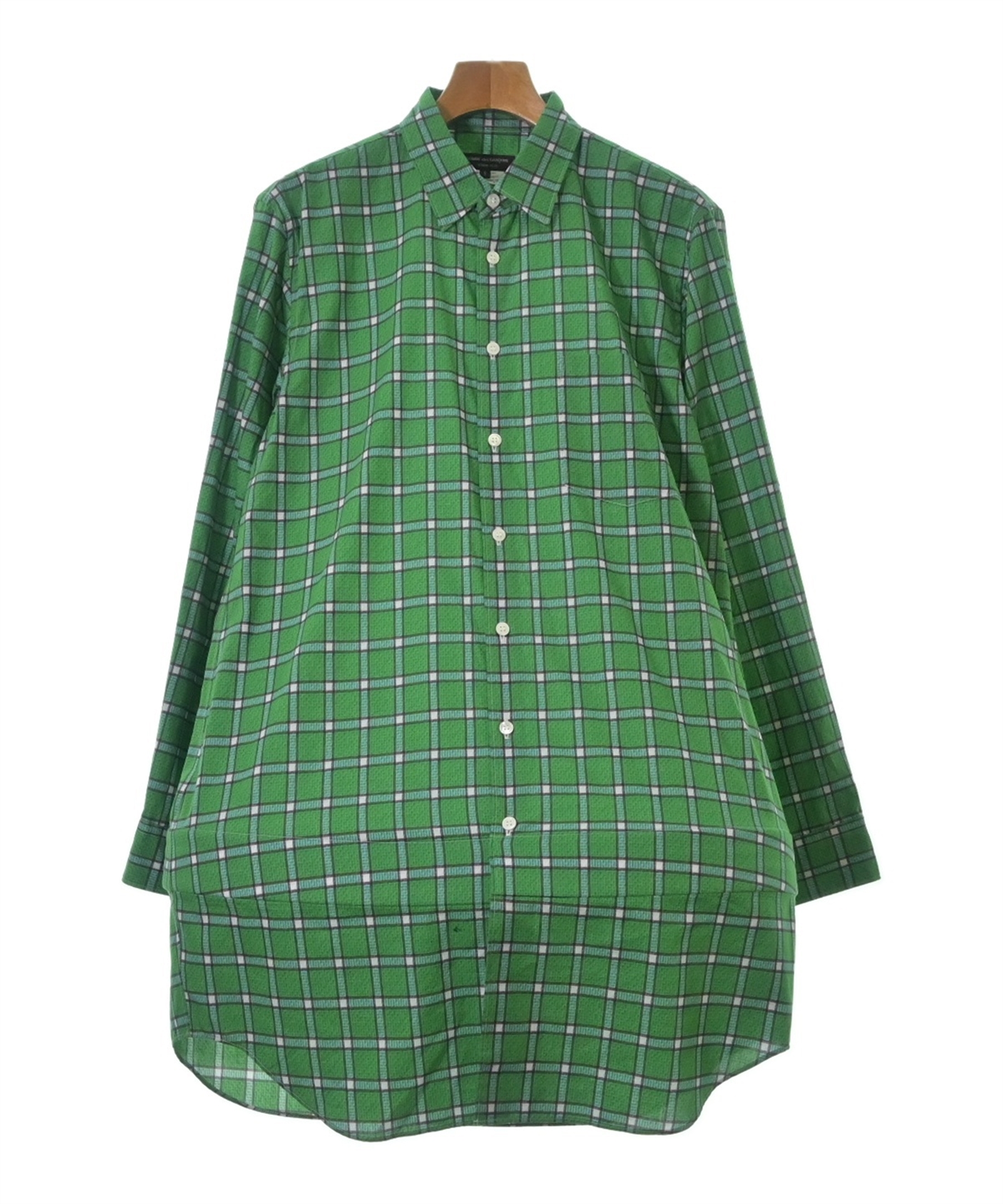 コムデギャルソンオムプリュス　半袖シャツ　チェックシャツ 綿100％ COMME des GARCONS HOMME PLUS - コムデギャルソンオムプリュス