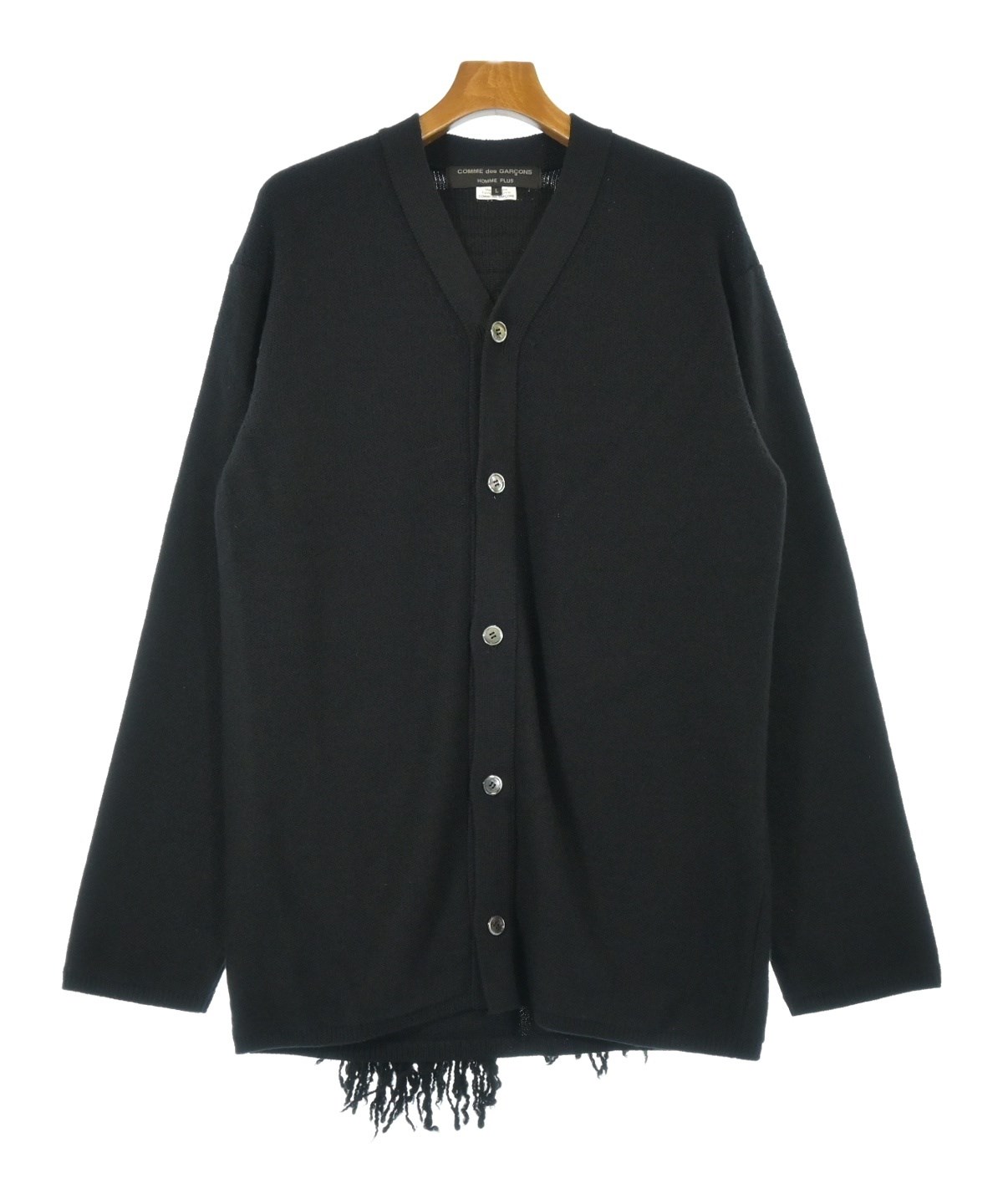 【コムデギャルソンオムプリュス】カーディガン　ロング 黒　ブラック　AD2023 COMME des GARCONS HOMME PLUS(コムデギャルソンオムプリュス