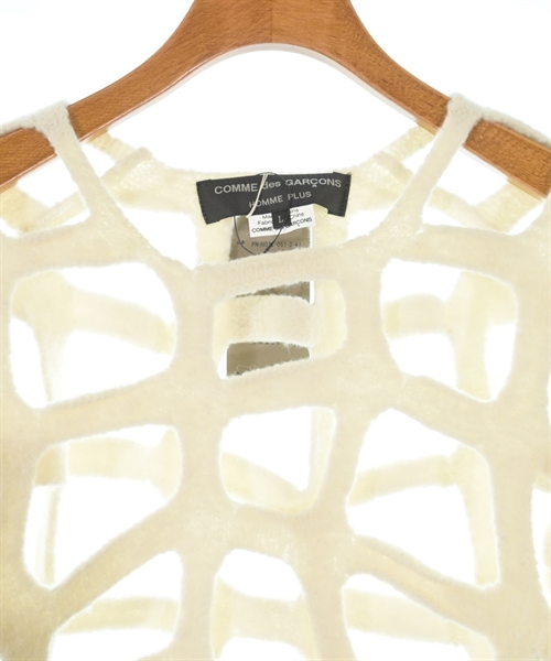 COMME des GARCONS HOMME PLUS（コムデギャルソンオムプリュス）ニット・セーター 白 サイズ:L メンズ/2200552954013