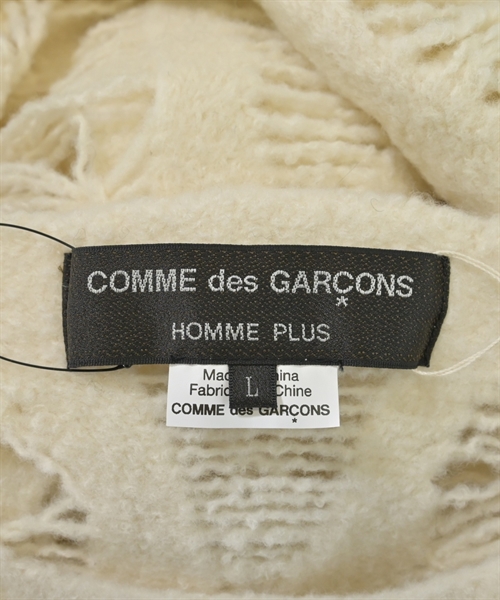 COMME des GARCONS HOMME PLUS（コムデギャルソンオムプリュス）ニット・セーター 白 サイズ:L メンズ/2200552954020