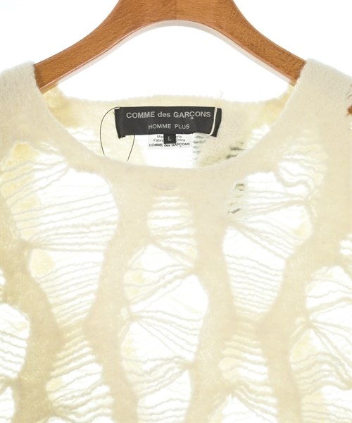 COMME des GARCONS HOMME PLUS（コムデギャルソンオムプリュス）ニット・セーター 白 サイズ:L メンズ/2200552954020