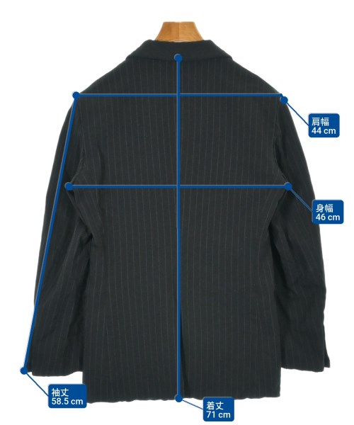 COMME des GARCONS HOMME PLUS（コムデギャルソンオムプリュス）ジャケット 黒 サイズ:XS メンズ/2200636342019