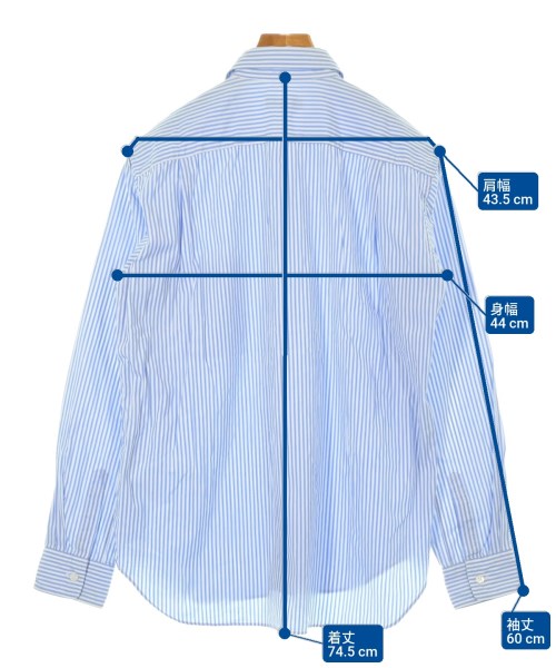 COMME des GARCONS HOMME PLUS（コムデギャルソンオムプリュス）カジュアルシャツ 青 サイズ:M メンズ/2200636442078