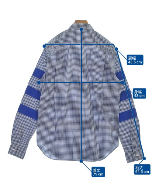 COMME des GARCONS HOMME（コムデギャルソンオム）カジュアルシャツ 青 サイズ:S メンズ/2200621406160