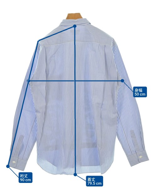 COMME des GARCONS HOMME PLUS（コムデギャルソンオムプリュス）カジュアルシャツ 青 サイズ:L メンズ/2200637191098