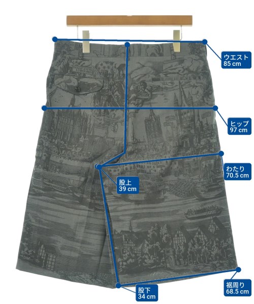 COMME des GARCONS HOMME PLUS（コムデギャルソンオムプリュス）ショートパンツ グレー サイズ:L メンズ/2200637191272