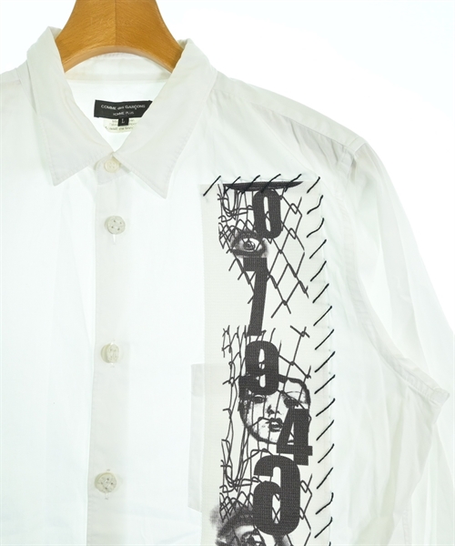 COMME des GARCONS HOMME PLUS（コムデギャルソンオムプリュス）カジュアルシャツ 白 サイズ:L メンズ/2200623679104