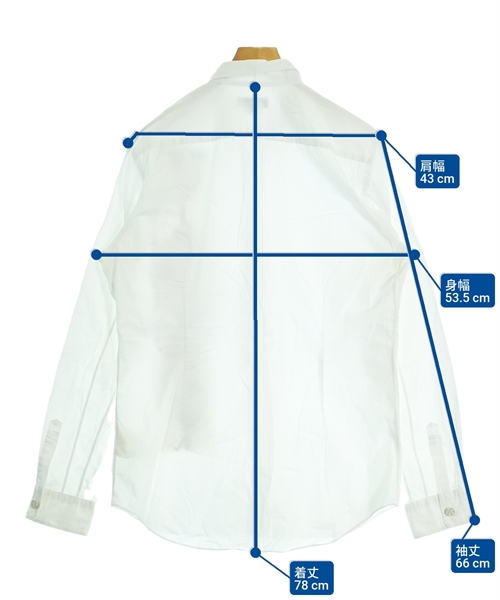 COMME des GARCONS HOMME PLUS（コムデギャルソンオムプリュス）カジュアルシャツ 白 サイズ:L メンズ/2200623679104