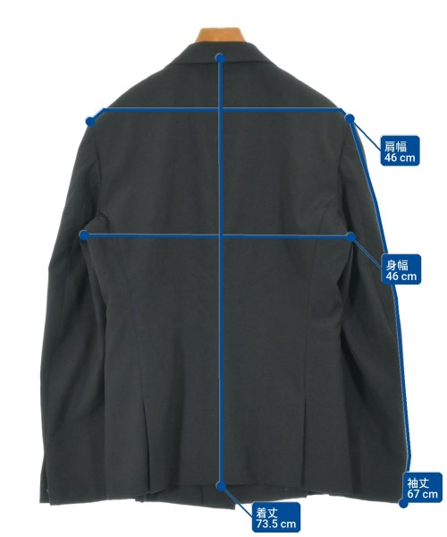 COMME des GARCONS HOMME PLUS（コムデギャルソンオムプリュス）カジュアルジャケット 黒 サイズ:S メンズ/2200638205053