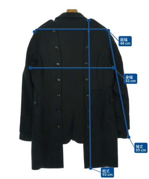 COMME des GARCONS HOMME PLUS（コムデギャルソンオムプリュス）カジュアルジャケット 黒 サイズ:L メンズ/2200636280229