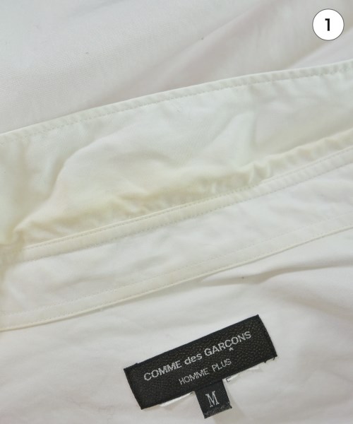 COMME des GARCONS HOMME PLUS（コムデギャルソンオムプリュス）カジュアルシャツ 白 サイズ:M メンズ/2200638486056
