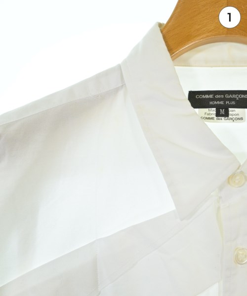 COMME des GARCONS HOMME PLUS（コムデギャルソンオムプリュス）カジュアルシャツ 白 サイズ:M メンズ/2200638486063