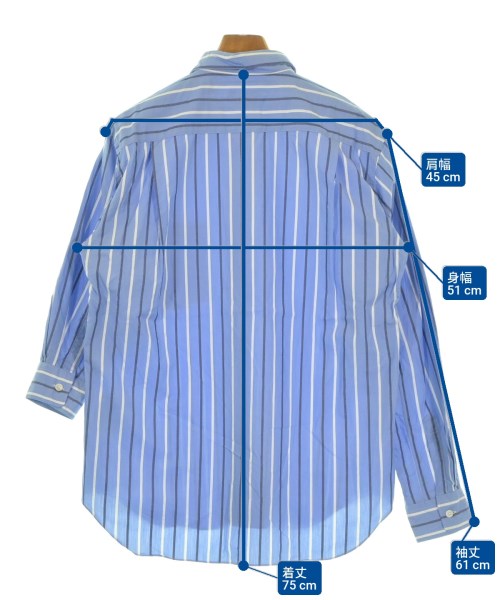 COMME des GARCONS HOMME PLUS（コムデギャルソンオムプリュス）カジュアルシャツ 青 サイズ:S メンズ/2200638486070