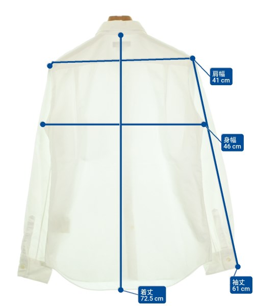 COMME des GARCONS HOMME PLUS（コムデギャルソンオムプリュス）カジュアルシャツ 白 サイズ:S メンズ/2200638486131