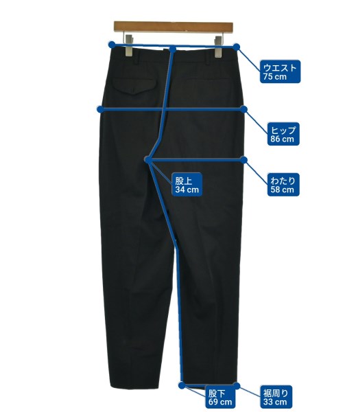 COMME des GARCONS HOMME PLUS（コムデギャルソンオムプリュス）スラックス 黒 サイズ:S メンズ/2200638828023